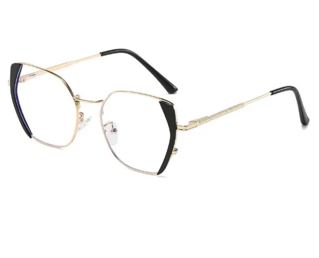 Luxe Geometric Cat-Eye Blue Light & Transition Glasses