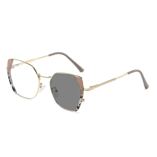 Luxe Geometric Cat-Eye Blue Light & Transition Glasses
