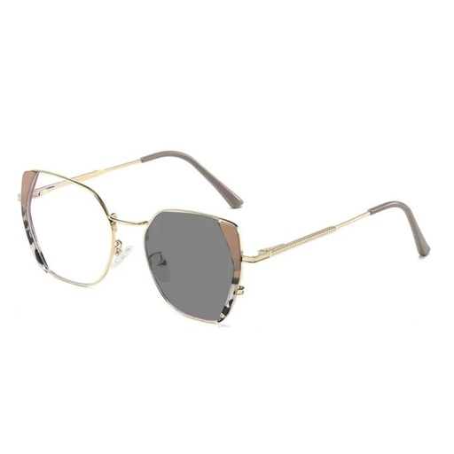 Luxe Geometric Cat-Eye Blue Light & Transition Glasses